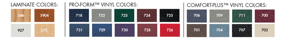 standard vinyl colors