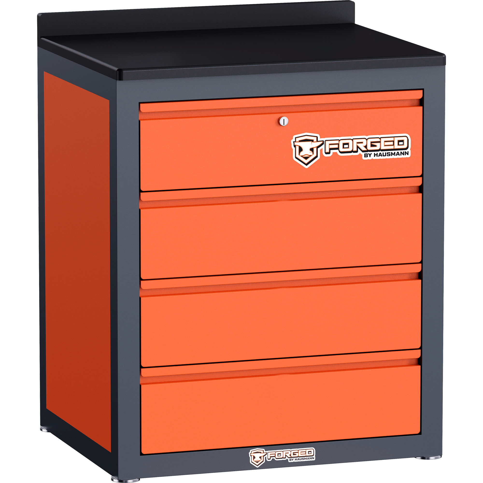 Forged Cabinet Base 4-Drawer Angle Web